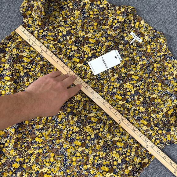 Foxcroft Mary Plus Ditsy Floral Corduroy Long Sleeve Shirt NWT Size 16W - Picture 5 of 8